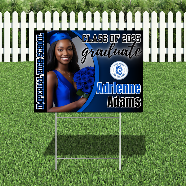Grad Glow Yard Sign