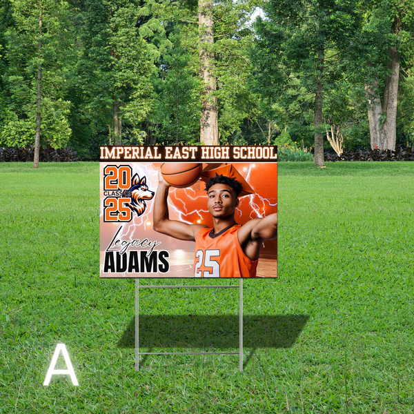 Athlete Grad Yard Sign