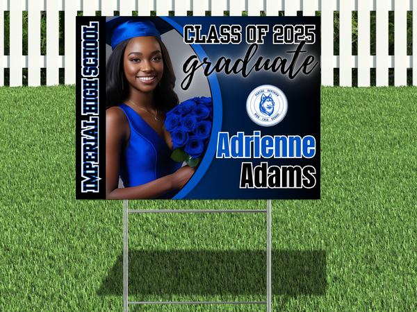 Grad Glow Yard Sign
