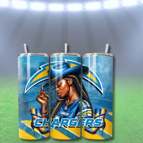 COWGIRL FOOTBALL TUMBLER WRAPS