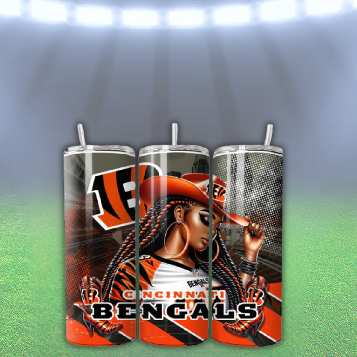 COWGIRL FOOTBALL TUMBLER WRAPS