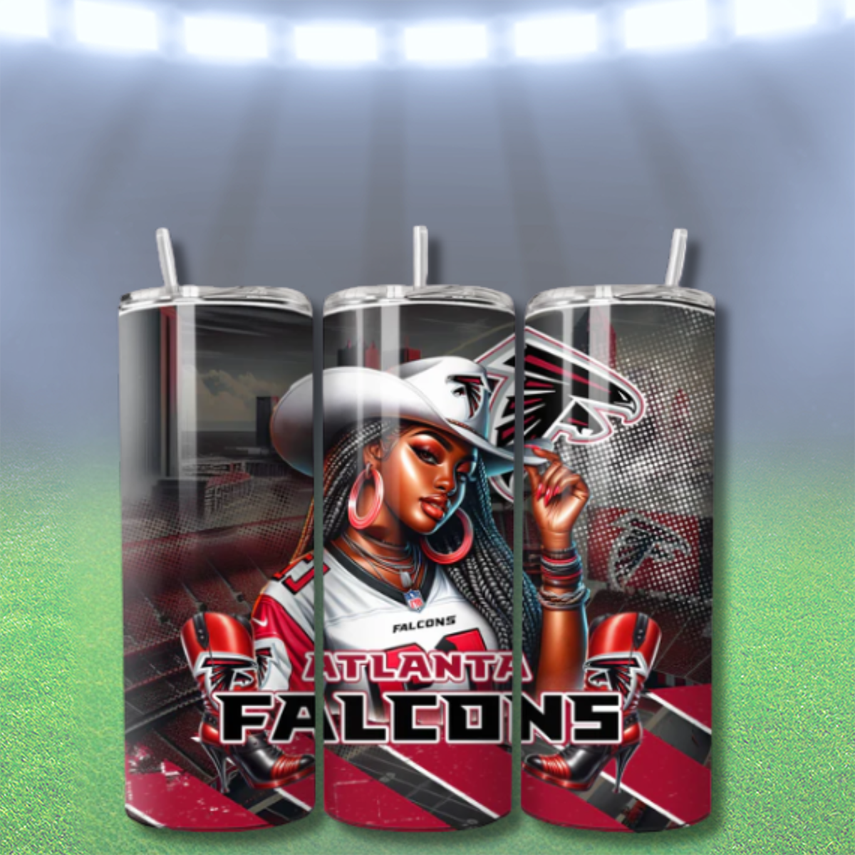 COWGIRL FOOTBALL TUMBLER WRAPS