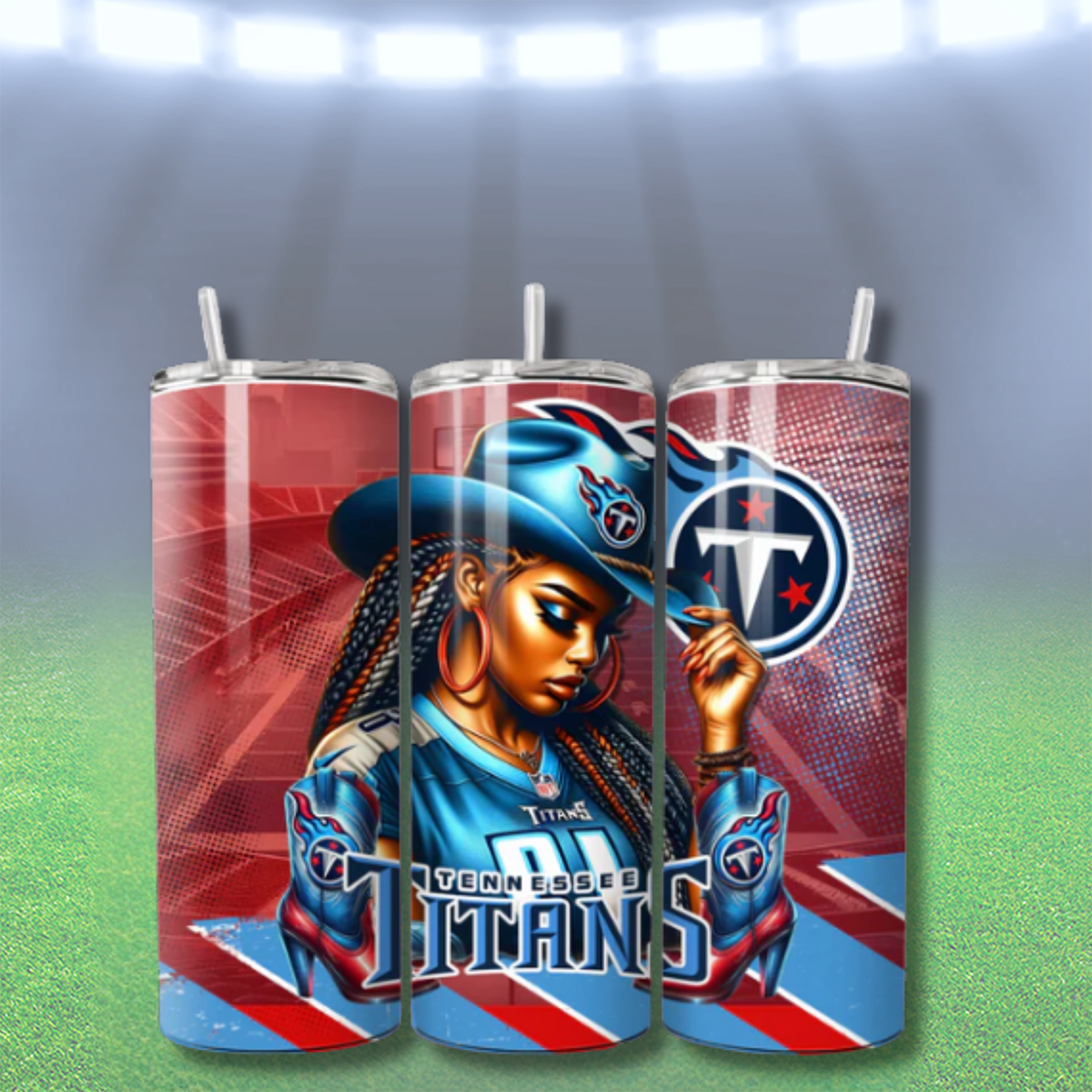 COWGIRL FOOTBALL TUMBLER WRAPS