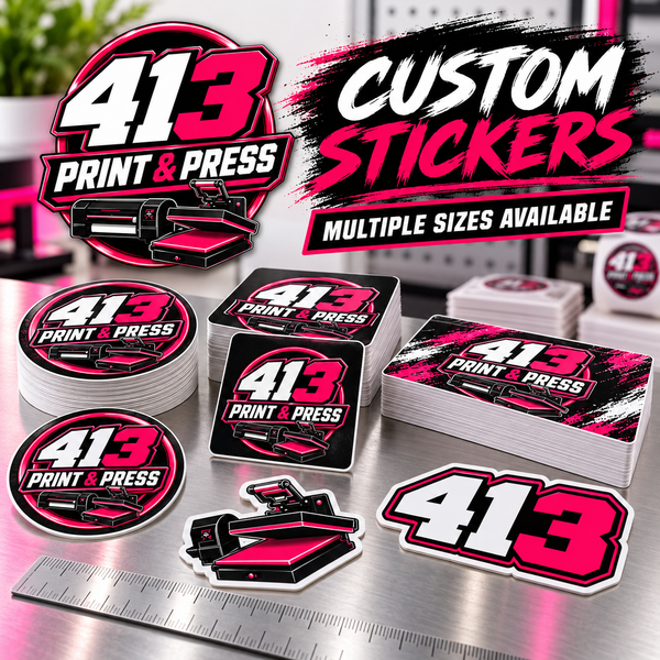 Custom Printed Stickers – Multiple Sizes & Shapes