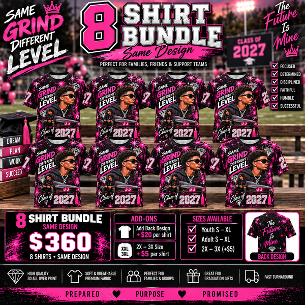 Pack 8™ | 8 Custom All-Over Shirts