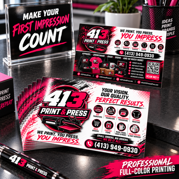 Custom Glossy Business Cards – Double-Sided