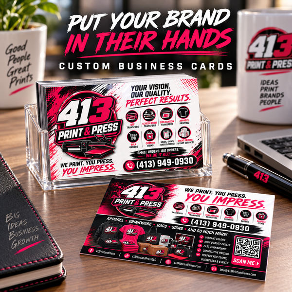 Custom Glossy Business Cards – Double-Sided