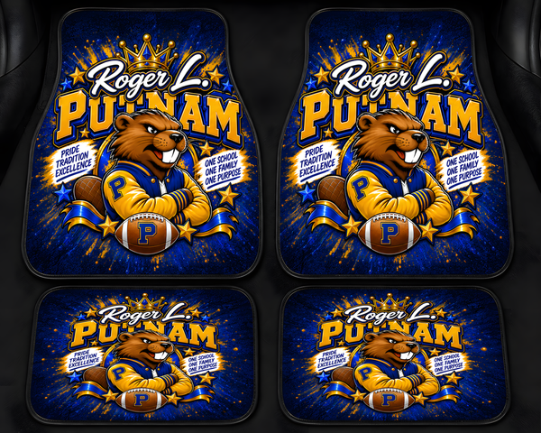 Personalized Car Mat Set – 4 Pieces
