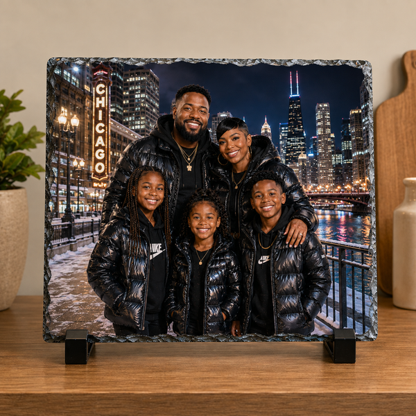 Custom Photo Slate Plaque