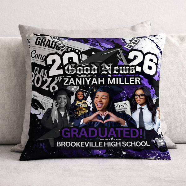 Grad Personalized Pillow