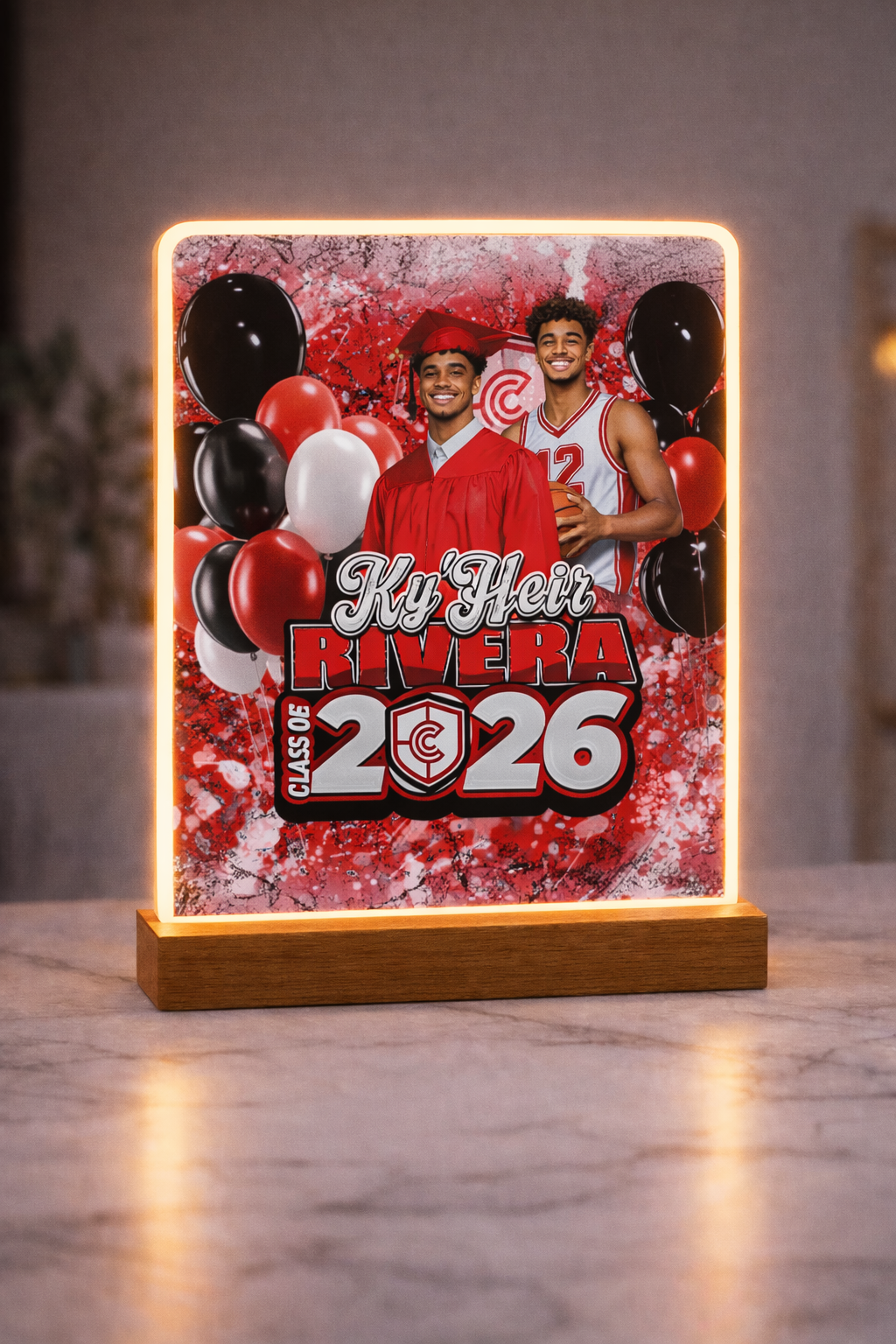Custom Grad LED Acrylic Frame