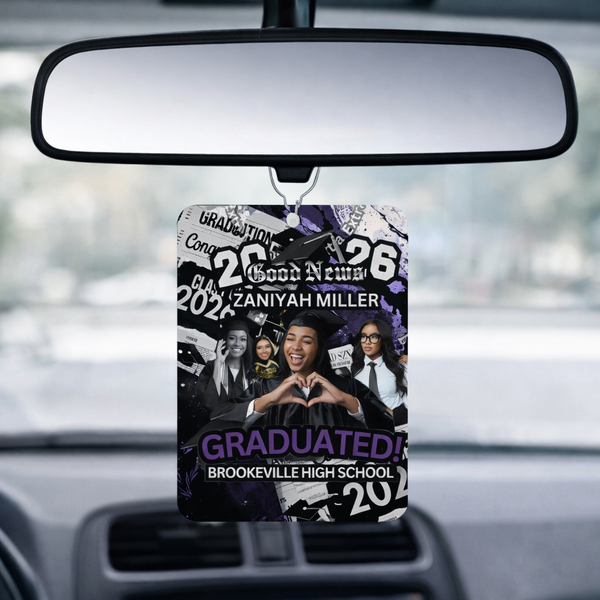 Custom Grad Photo Air Freshener