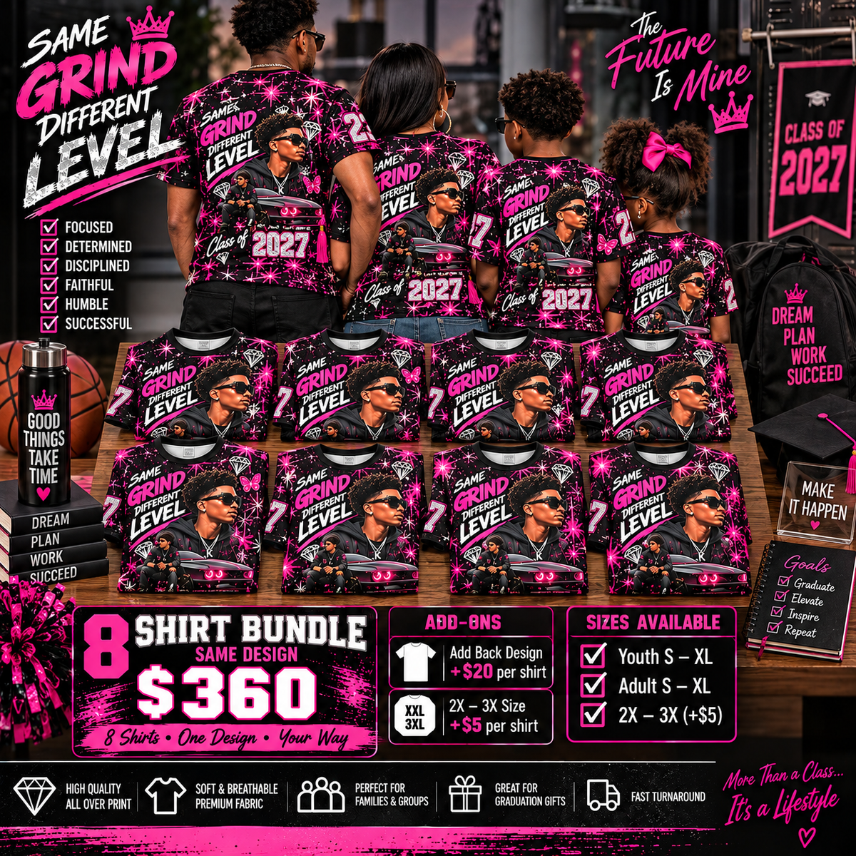 8 Custom All-Over Sublimation Shirts | 413 Print & Press