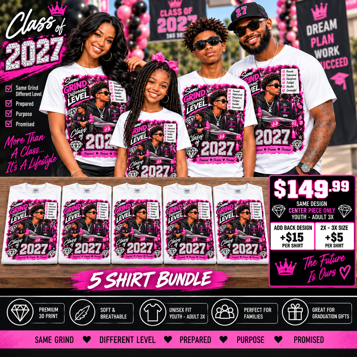 Centerpiece Shirt Package — 5 shirts