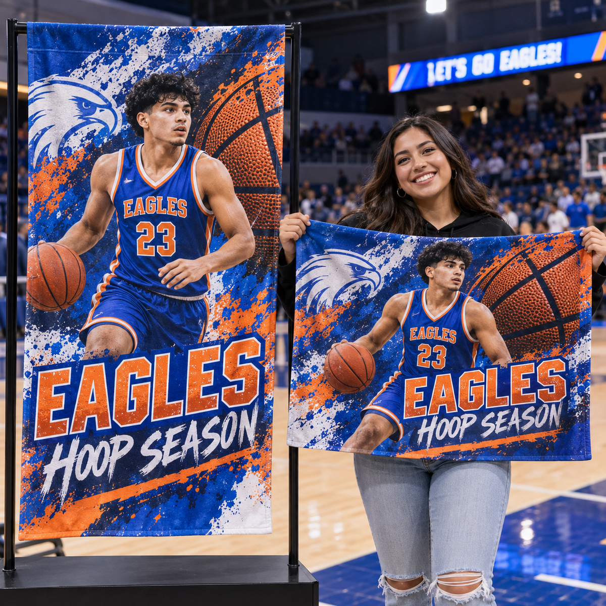Custom Rally Towels – Personalized 16 × 24 Spirit Towels