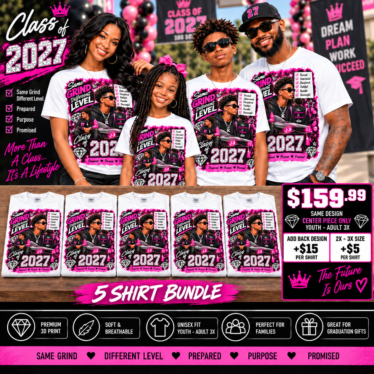 Centerpiece — 5 shirts