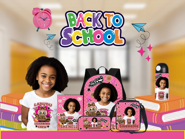 Labubu Learning Crew Custom Back-to-School Set