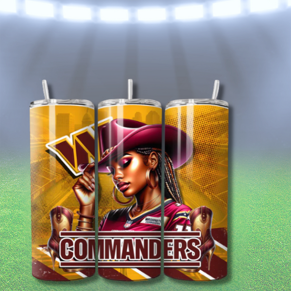 COWGIRL FOOTBALL TUMBLER WRAPS