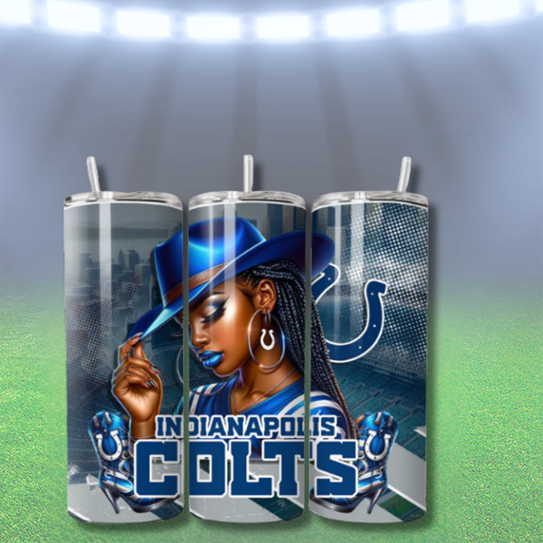 COWGIRL FOOTBALL TUMBLER WRAPS