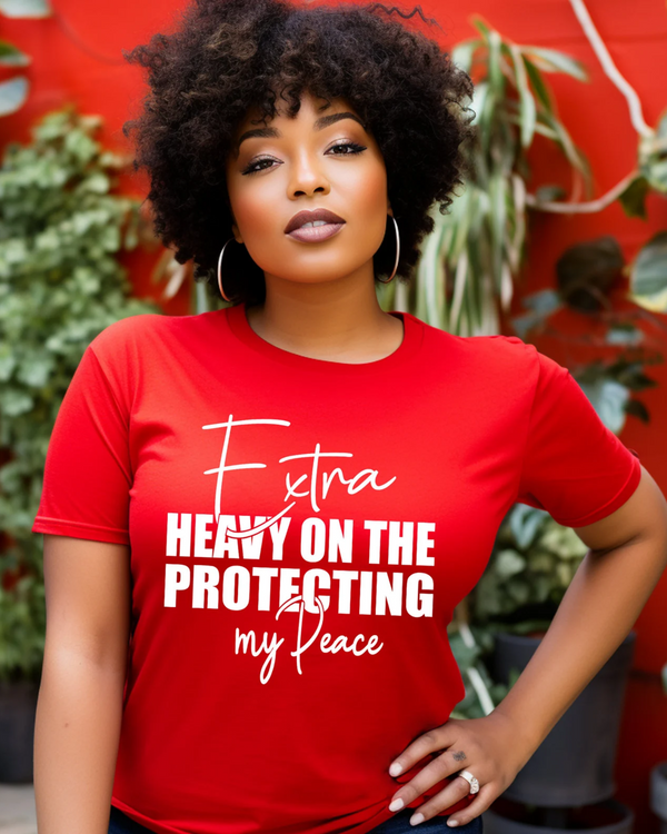 "Protecting My Peace Tee – Extra Heavy Edition"