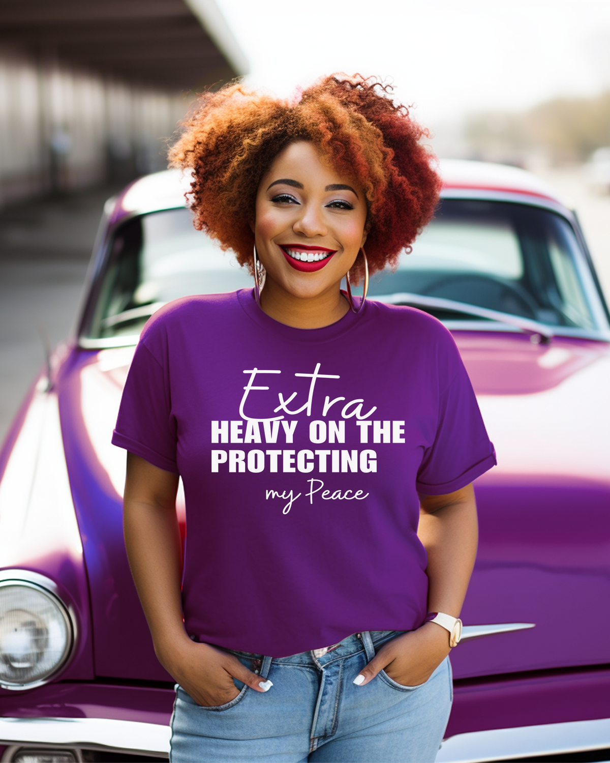 "Protecting My Peace Tee – Extra Heavy Edition"