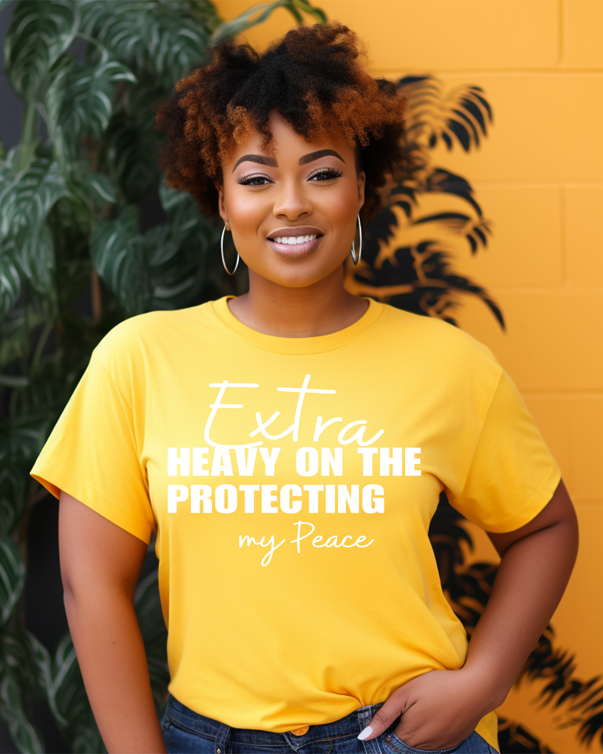 "Protecting My Peace Tee – Extra Heavy Edition"