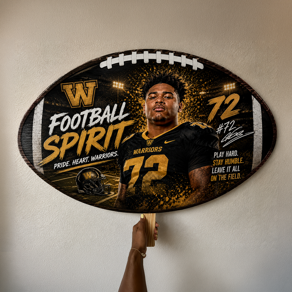 Personalized Football Spirit Sign