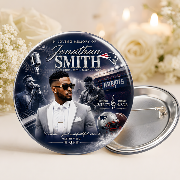 Personalized Memorial Photo Buttons – Bundle Sets