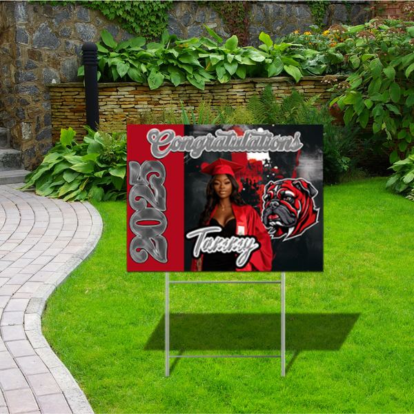 Mascot Grad Sign