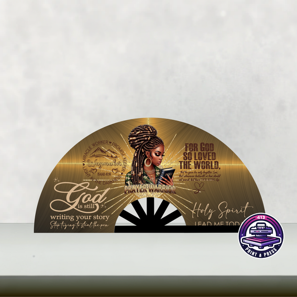 “For God So Loved” Prayer Warrior Clack Fan