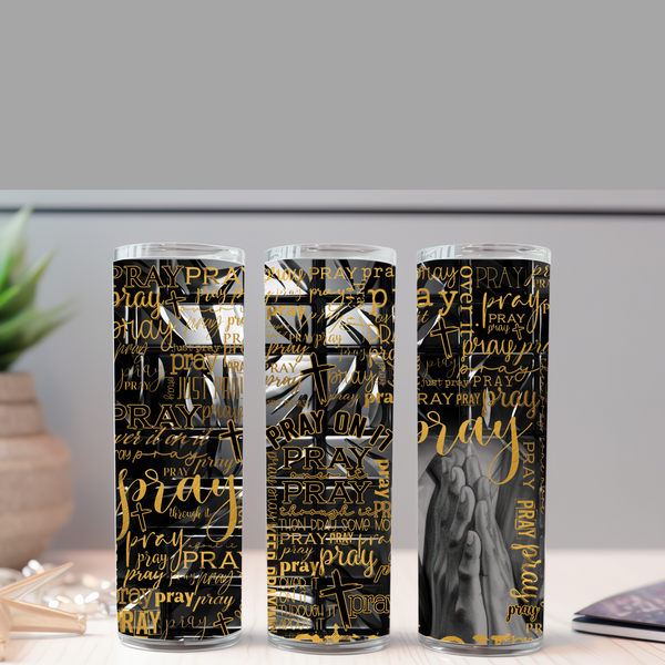 PRAY Boldly” 20oz Tumblers – Faith-Inspired Set