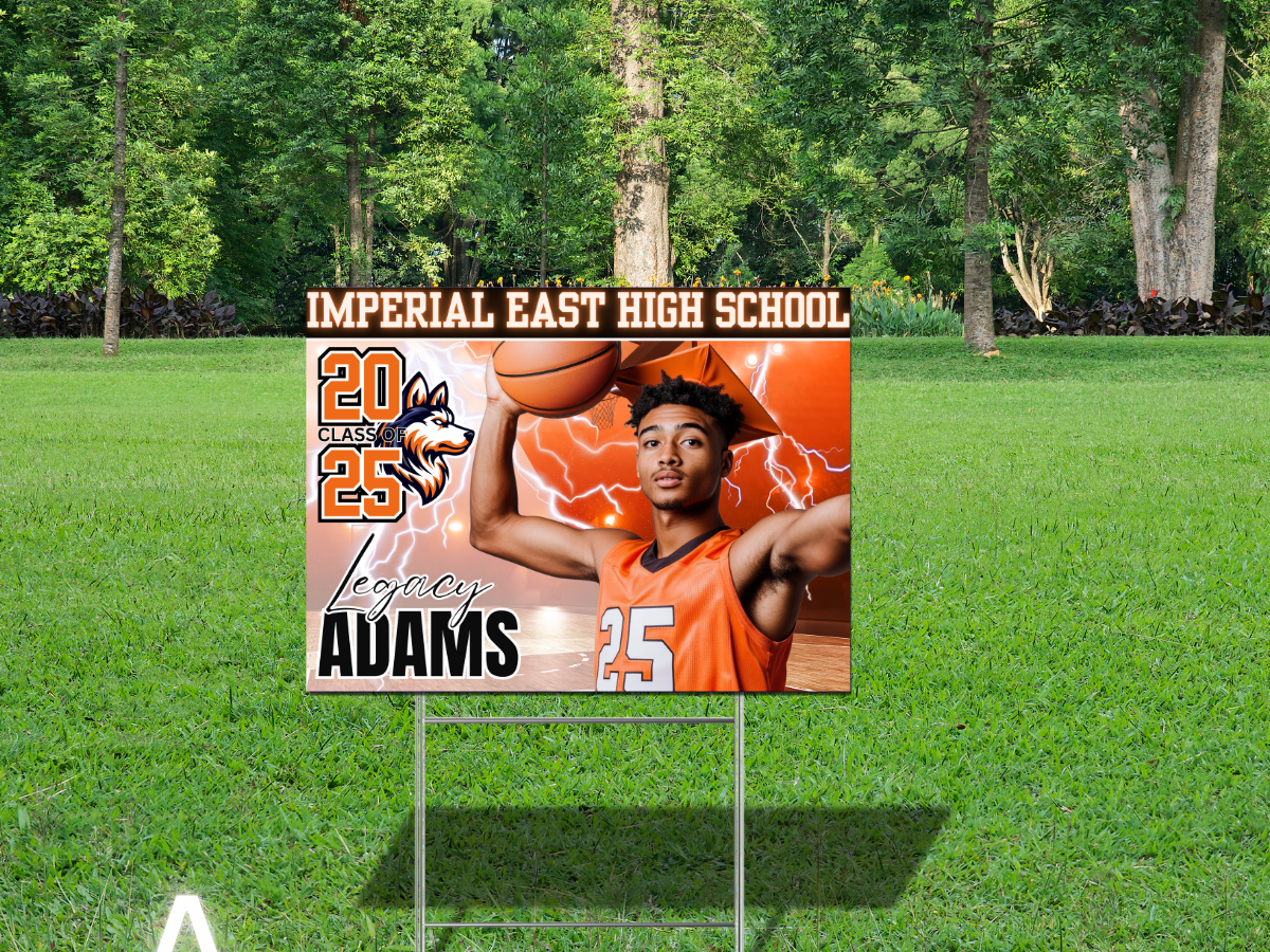Athlete Grad Yard Sign