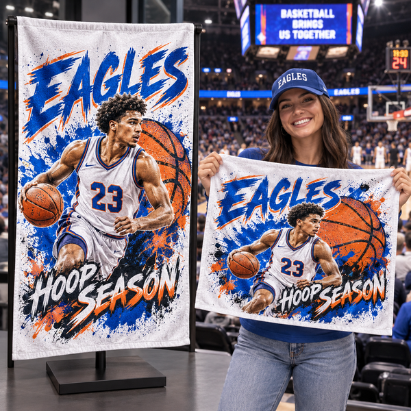 Custom Rally Towels – Personalized 16 × 24 Spirit Towels