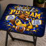 Custom personalized folding tray table featuring full-color photo designs
