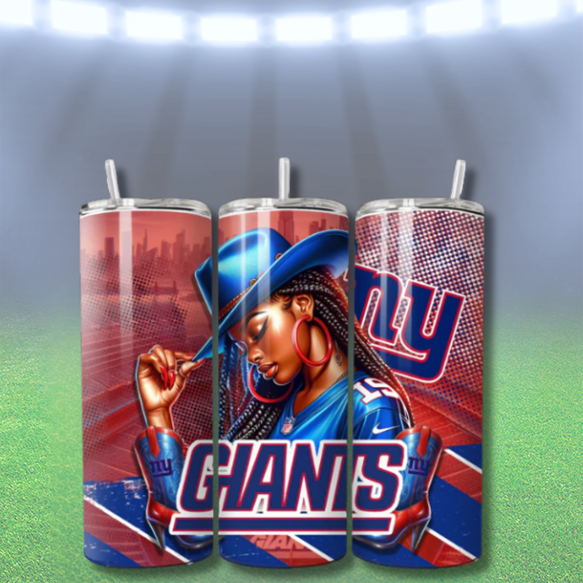 COWGIRL FOOTBALL TUMBLER WRAPS