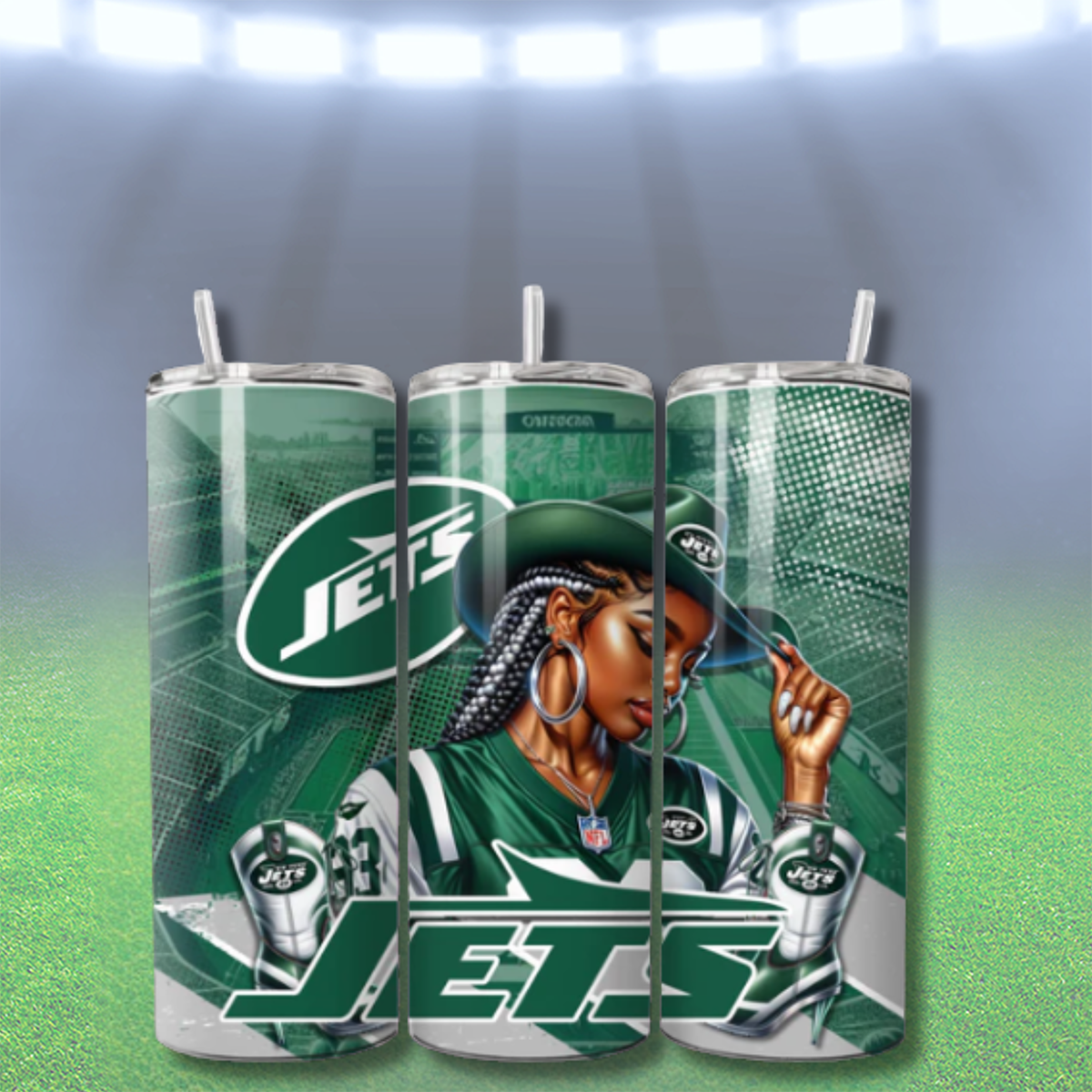 COWGIRL FOOTBALL TUMBLER WRAPS