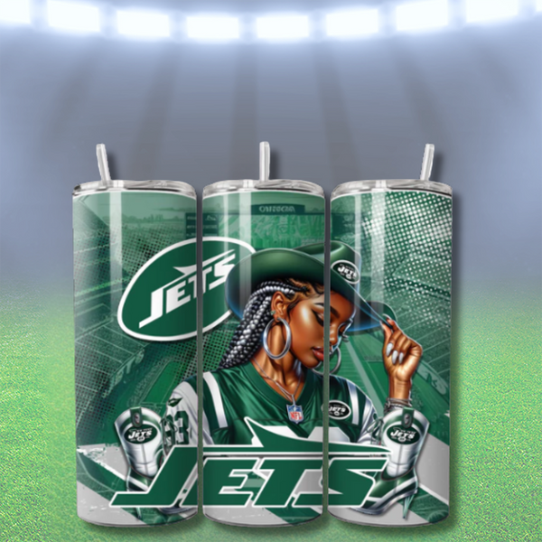 COWGIRL FOOTBALL TUMBLER WRAPS