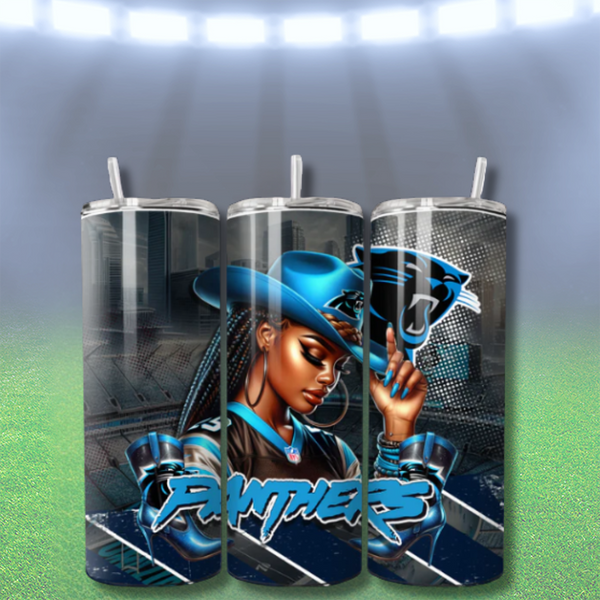 COWGIRL FOOTBALL TUMBLER WRAPS