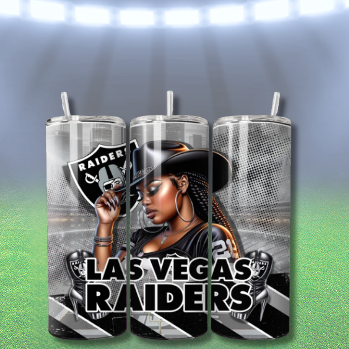 COWGIRL FOOTBALL TUMBLER WRAPS