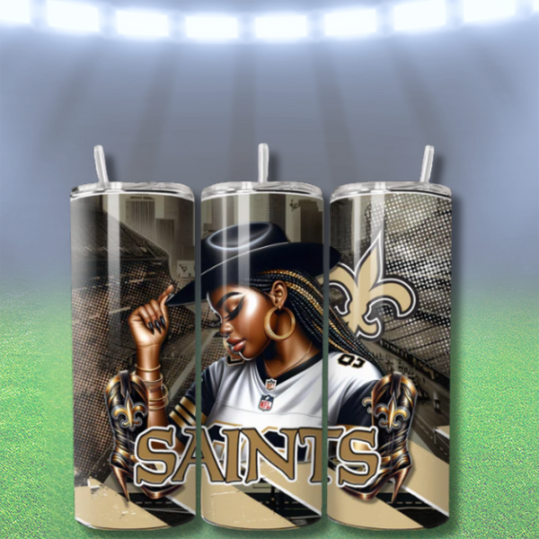 COWGIRL FOOTBALL TUMBLER WRAPS