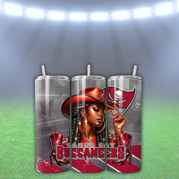 COWGIRL FOOTBALL TUMBLER WRAPS