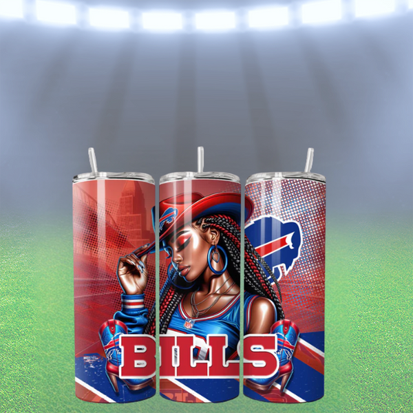 COWGIRL FOOTBALL TUMBLER WRAPS