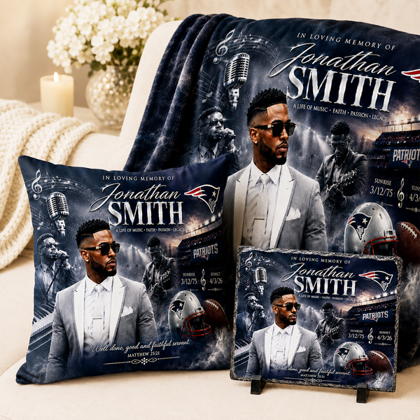 Personalized In Loving Memory Comfort Keepsake Set
