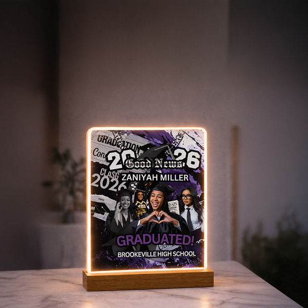 Custom Grad LED Acrylic Frame