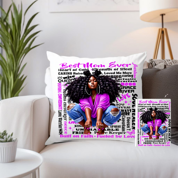 "Fierce & Fearless Mom - Purple Afro Gift Set"