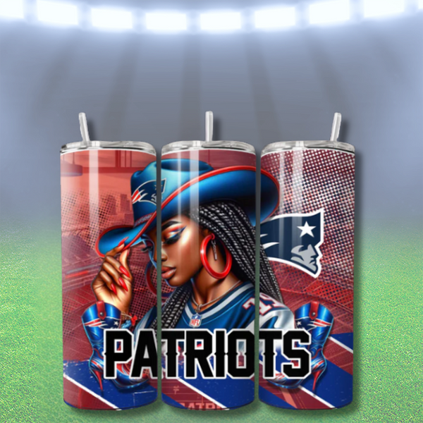 COWGIRL FOOTBALL TUMBLER WRAPS